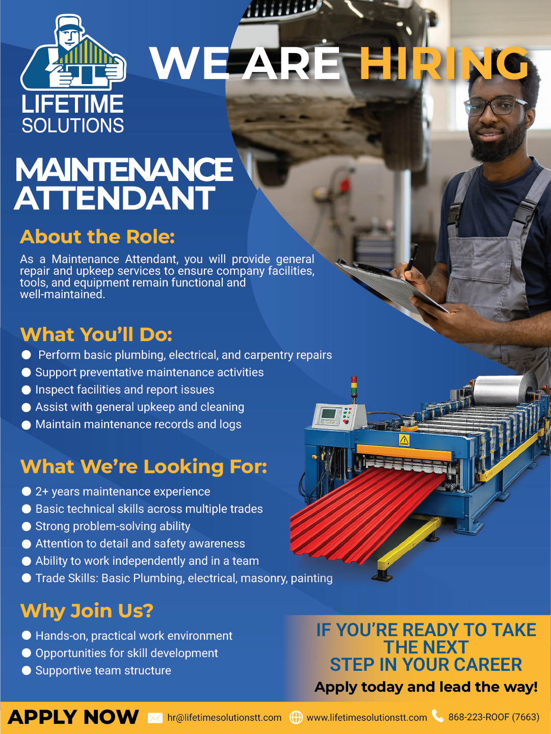 Maintenance Attendant